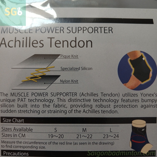 Băng bảo vệ gót chân Yonex MPS30ACEX
