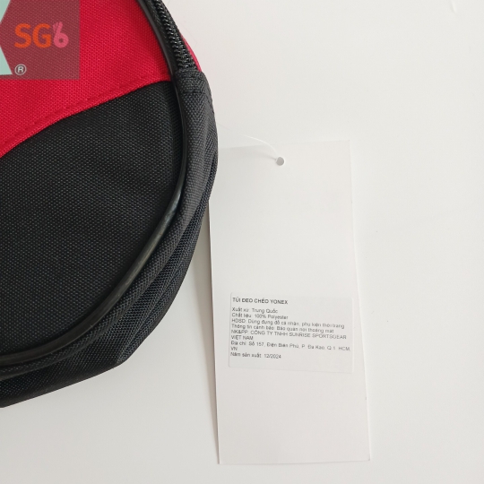 Túi đeo chéo Yonex 0439 (Black red) chính hãng
